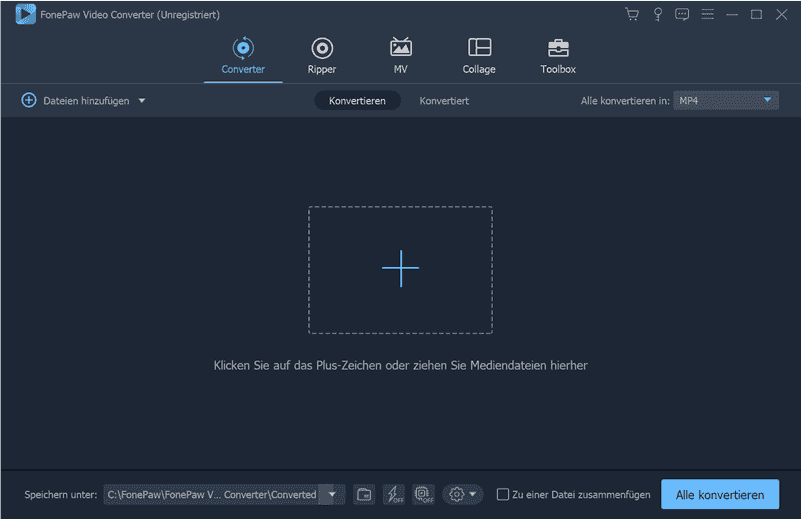 Dem Programm die Videodatei hinzufügen