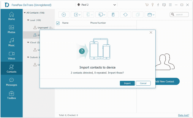 Importing Contacts