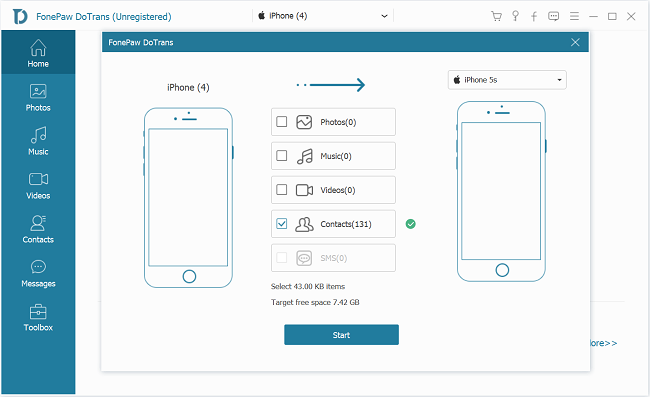 Move Files Between Phones