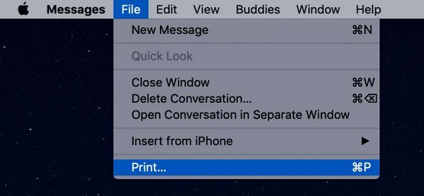 Mac Print Messages