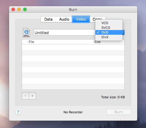 Burn Video On Mac With Burn App