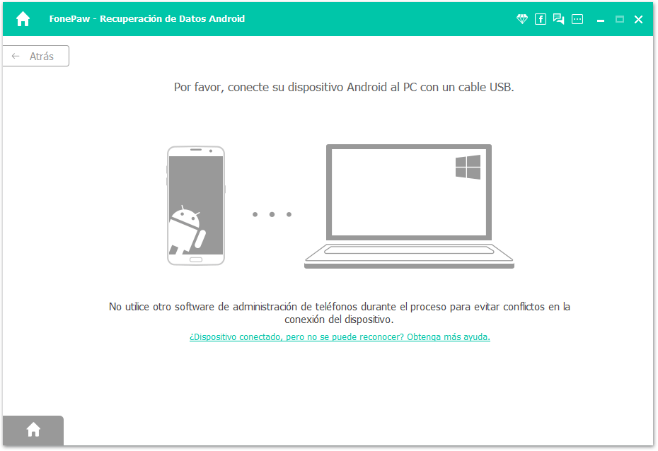 Conectar el dispositivo LG al ordenador