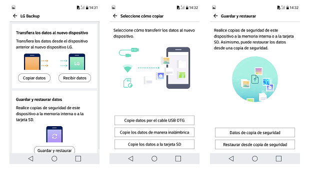 recuperar datos de copia de seguridad local Android