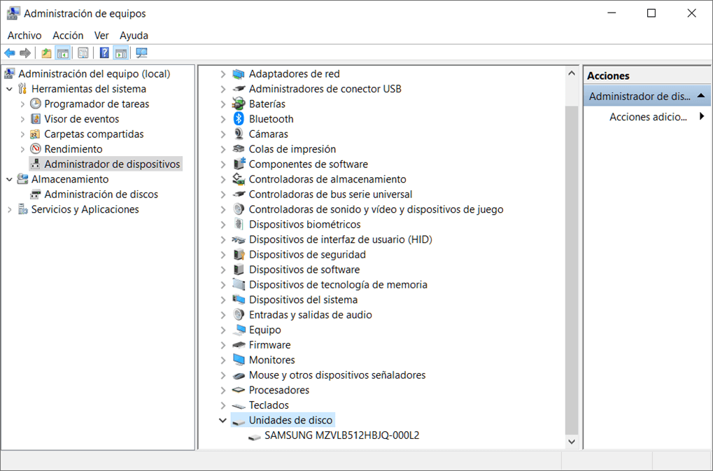 Administrar el disco duro WD Elements