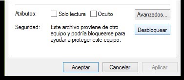 Desbloquear el archivo en Windows
