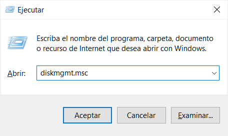 Convertir formato de RAW a NTFS en Administración de discos