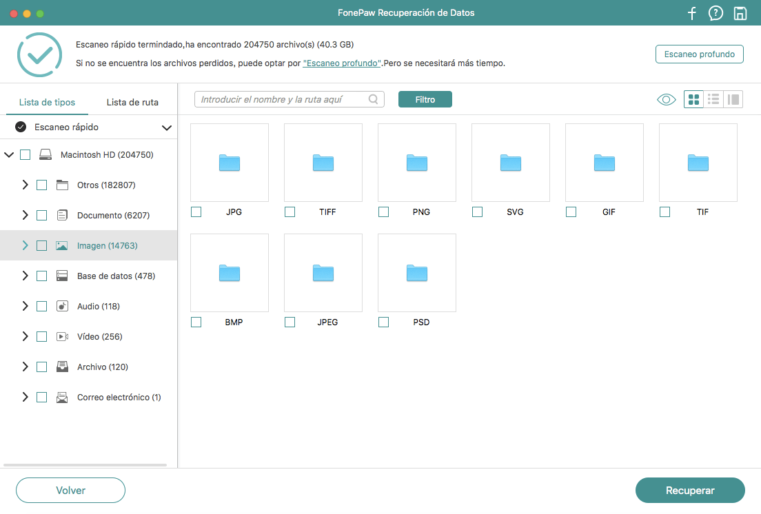 resultado de foto borrada de Mac