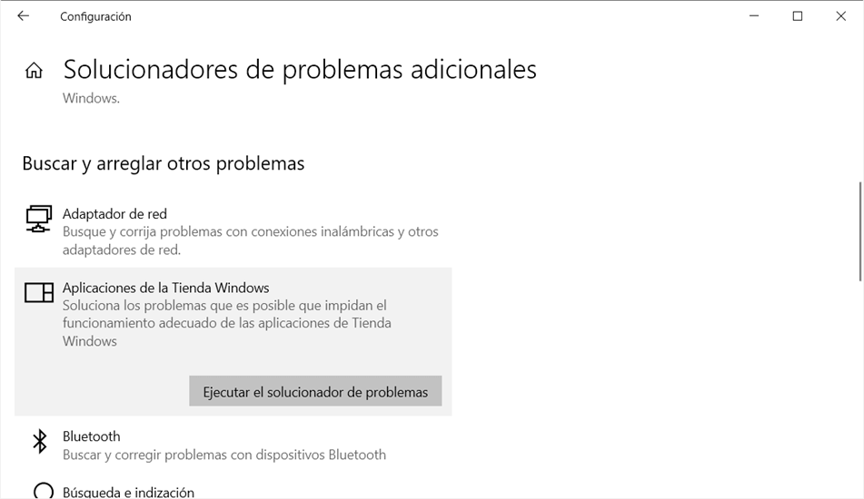 Solucionadores de problemas adicionales