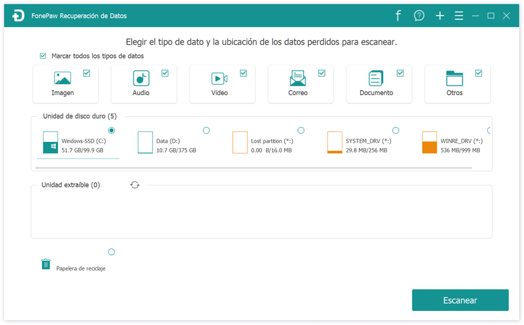 Elegir tipos de datos