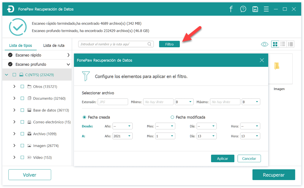 Guardar los archivos seleccionados