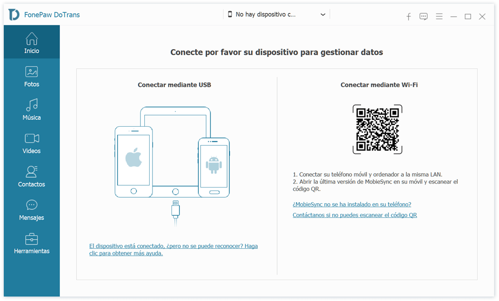 conectar Samsung y Huawei con Dotrans