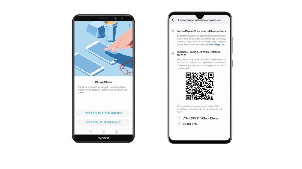 pasar datos de Huawei a otro con Phone Clone