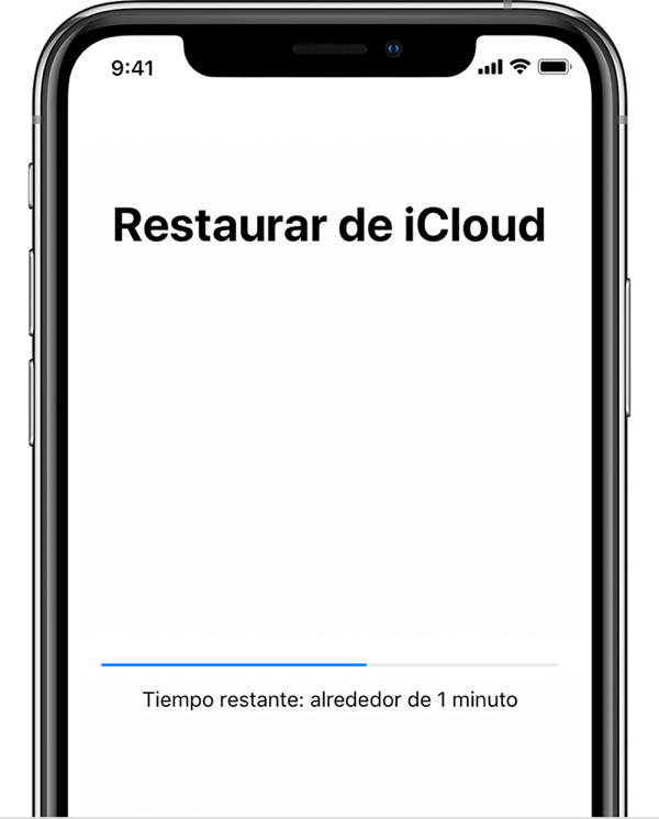 Restaurar respaldo de iCloud