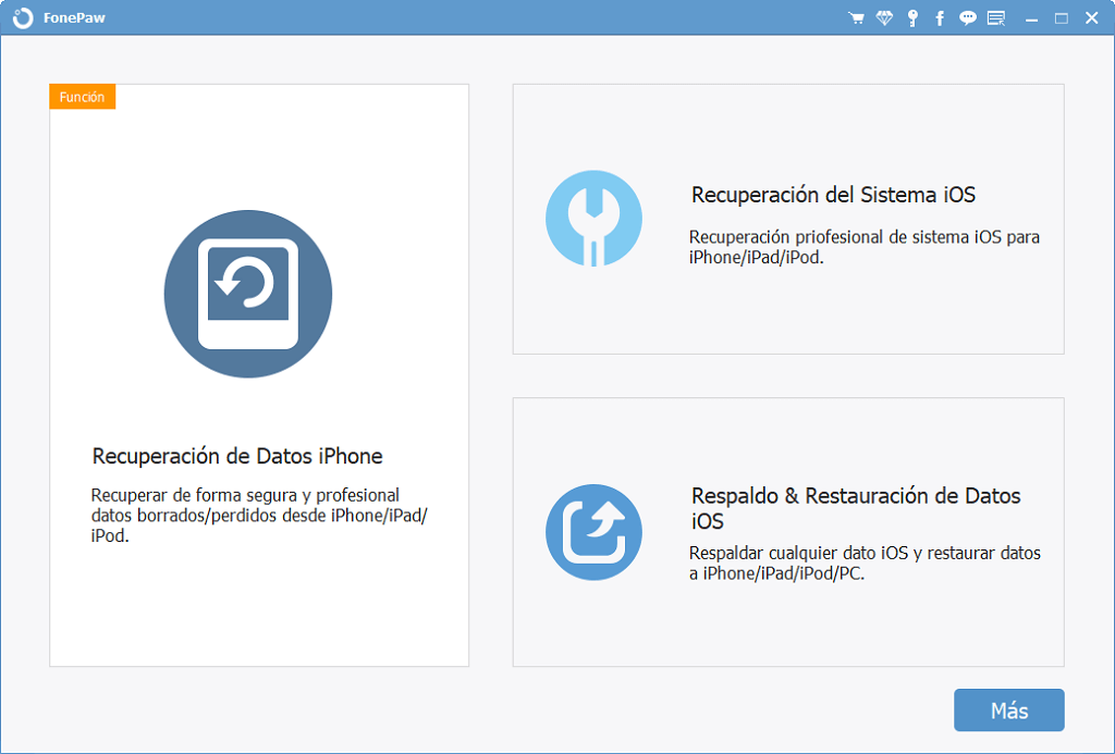desbrickear iPhone con FonePaw Recuperación de Sistema iOS