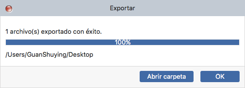 Exportando música a Mac