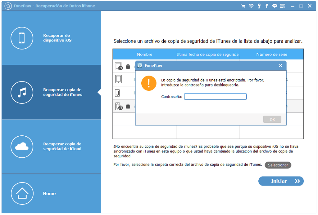 ingresar la contraseña