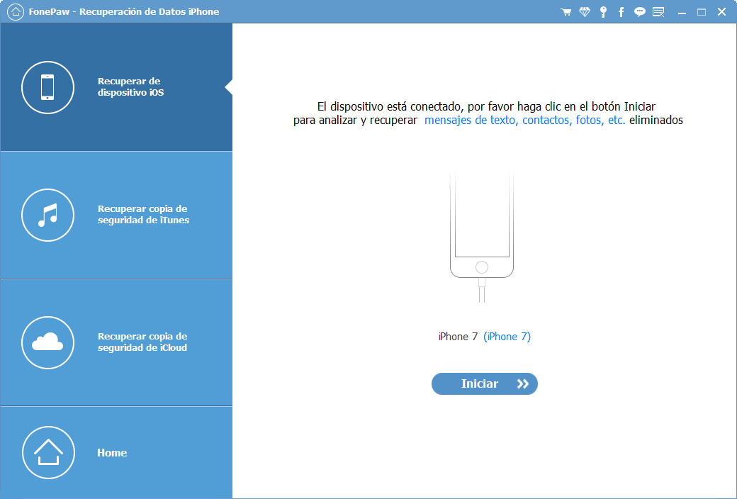 escanear datos de tu iPhone