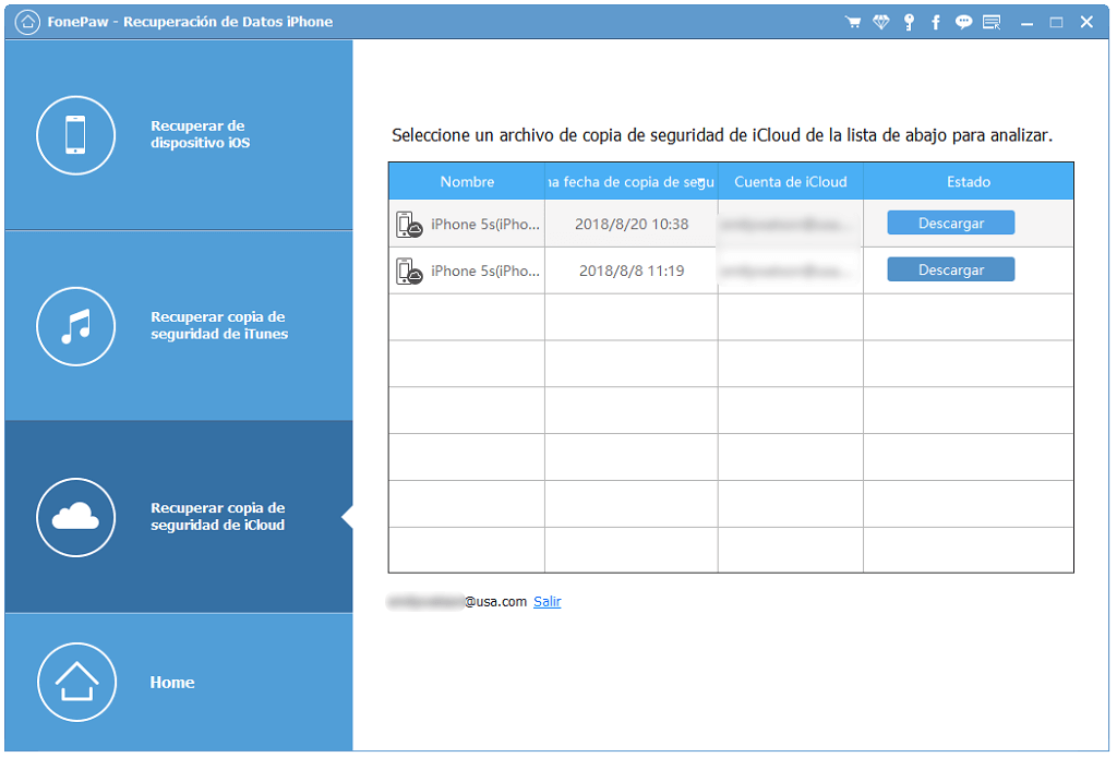 escanear los archivos descargados