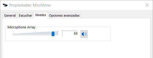 Ajustar el volumen del micrófono