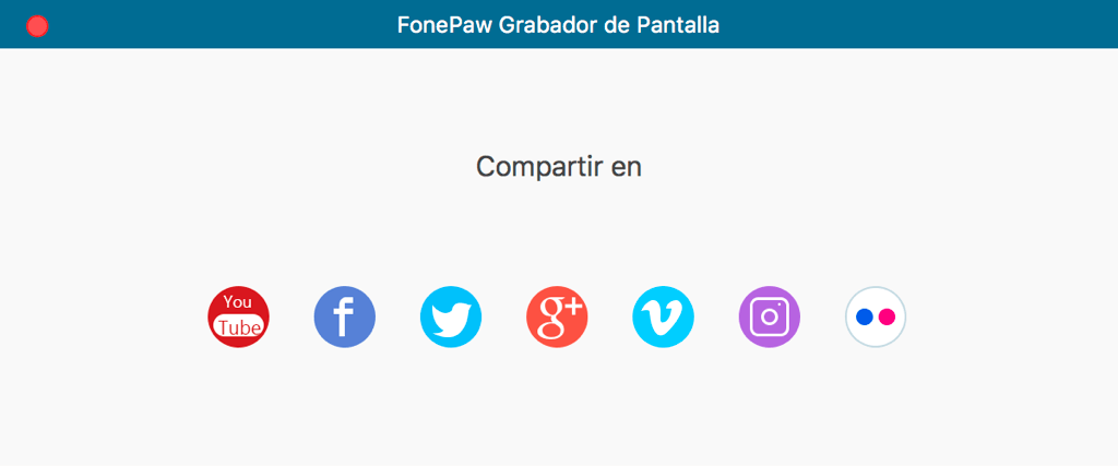 Compartir tu grabación en redes sociales