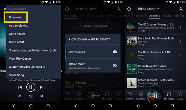 Descargar Amazon Prime Music en Android iPhone