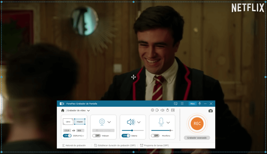 Grabar vídeo Netflix en Windows