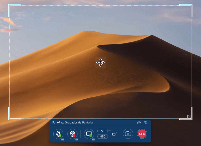 hacer captura de Mac con FonePaw Grabador de Pantalla