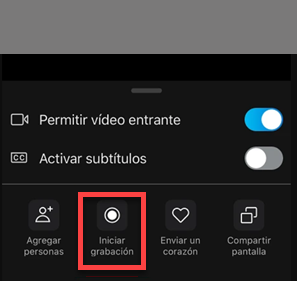 Inciar grabación de Skype de móvil