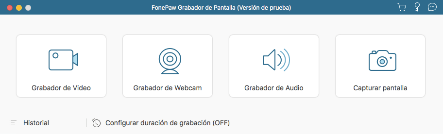 ejecutar Grabador de Pantalla en Mac