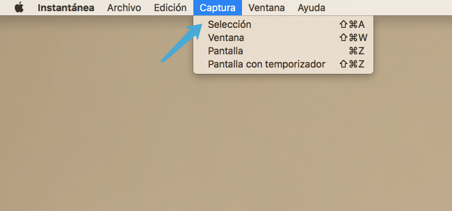 aplicación Instantánea en Mac