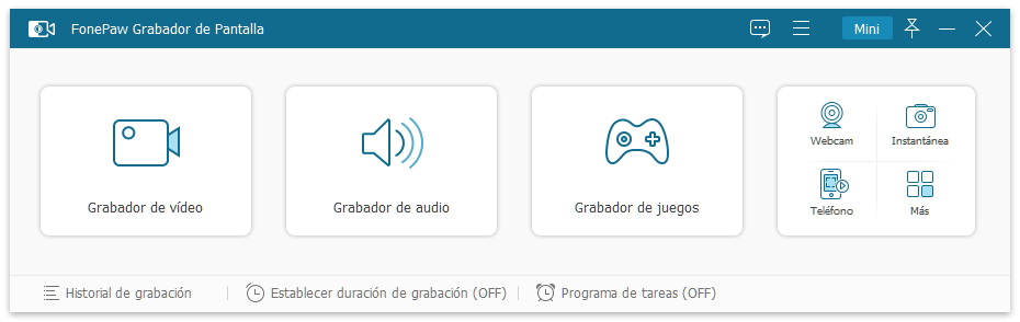 Interface de gravador