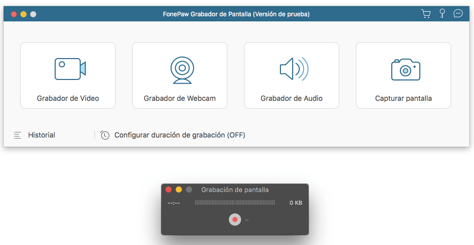 comparar grabador de FonePaw con el de QuickTime