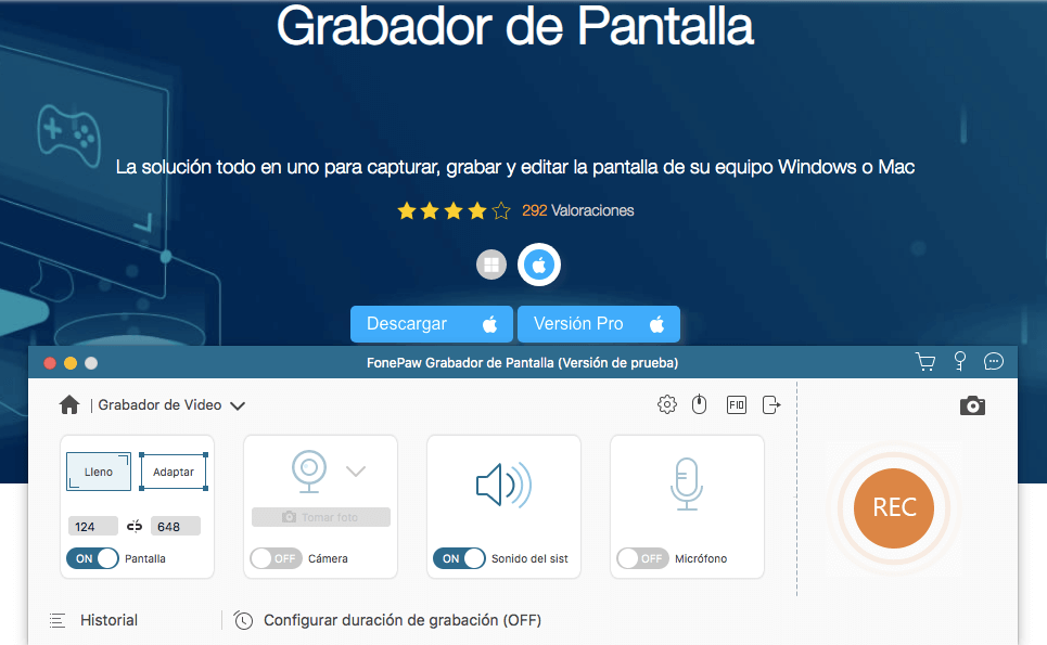 Grabar la pantalla de Mac con audio