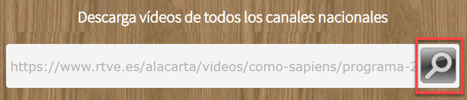 Pegar la dirección URL del video