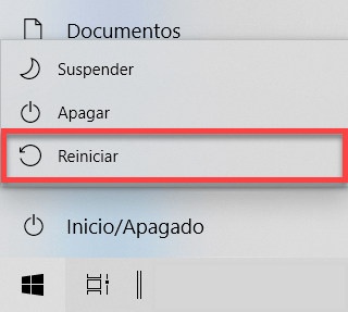Reiniciar la computadora