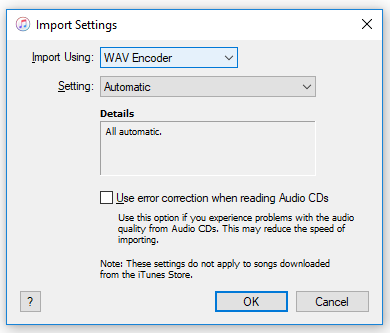 WAV Encoder iTunes