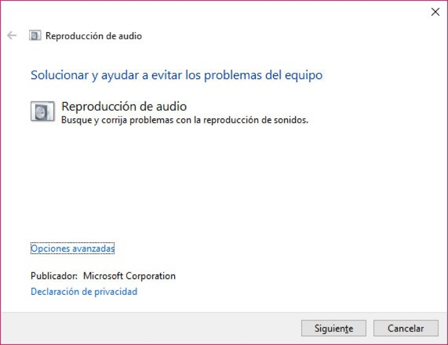 Solución de problemas Reproducción de audio