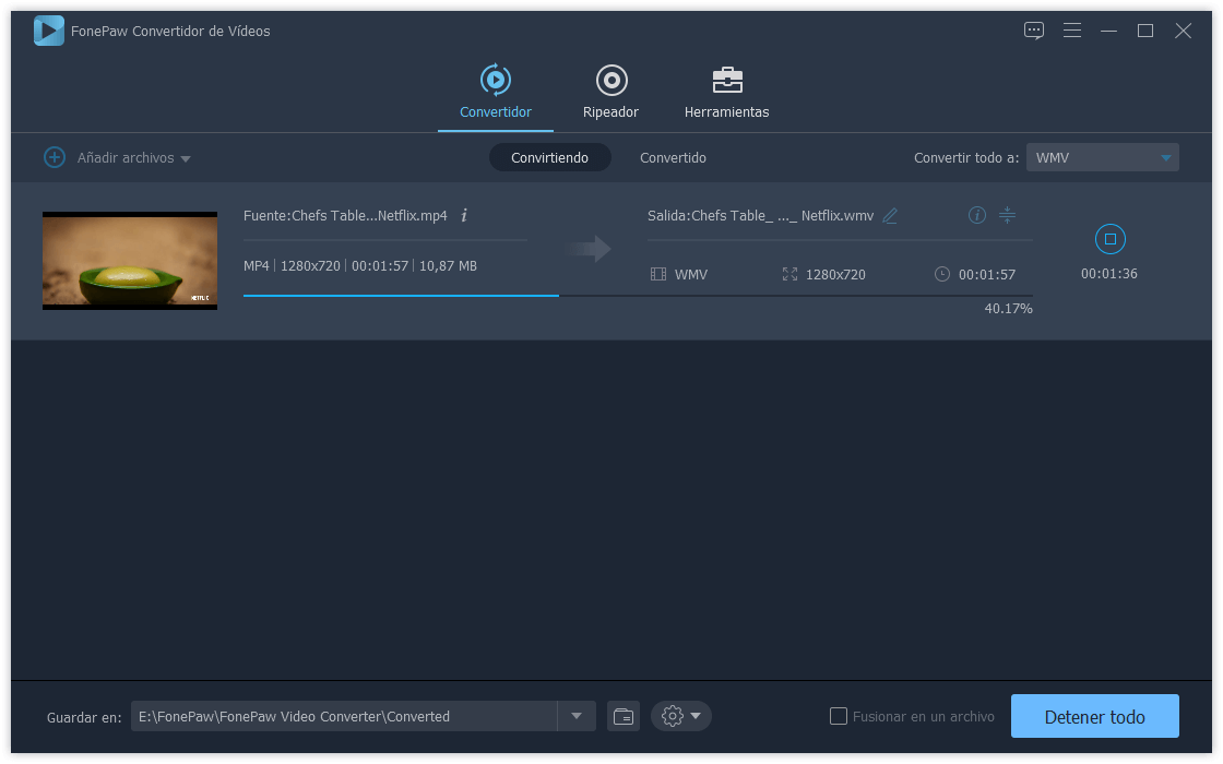 Proceso de Convertir Vídeos