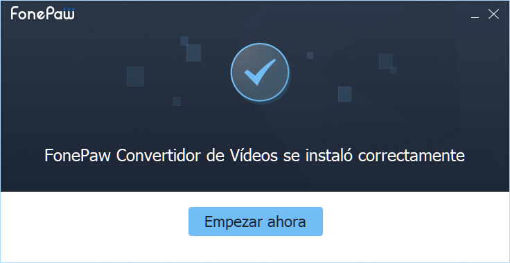 FonePaw se instaló correctamente