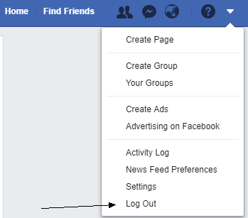 Facebook Log Out
