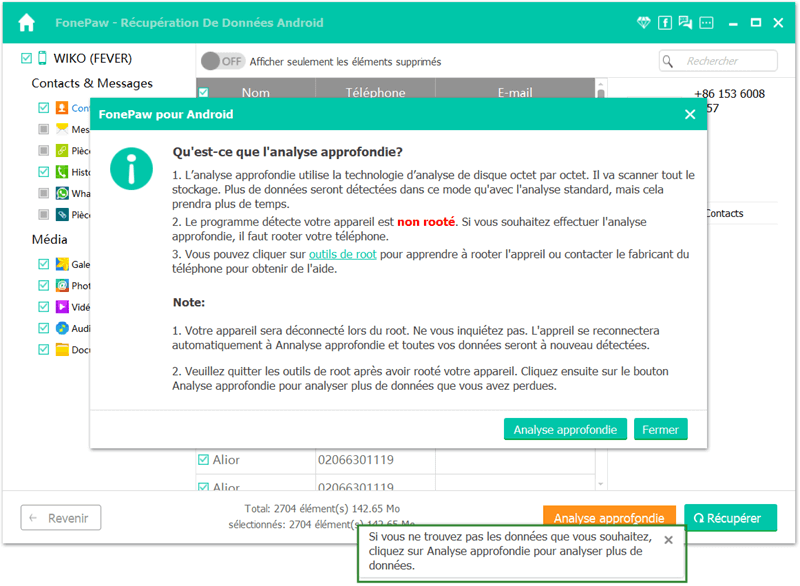 Récupération De Données Android - Analyse approfondie