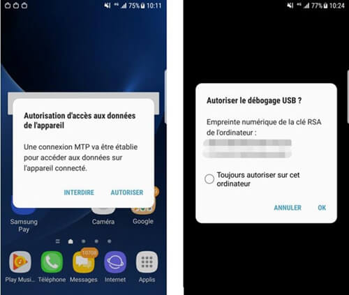 restaurer des messages Android