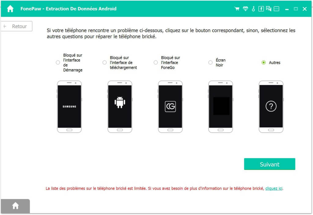 fixer smartphone android brique