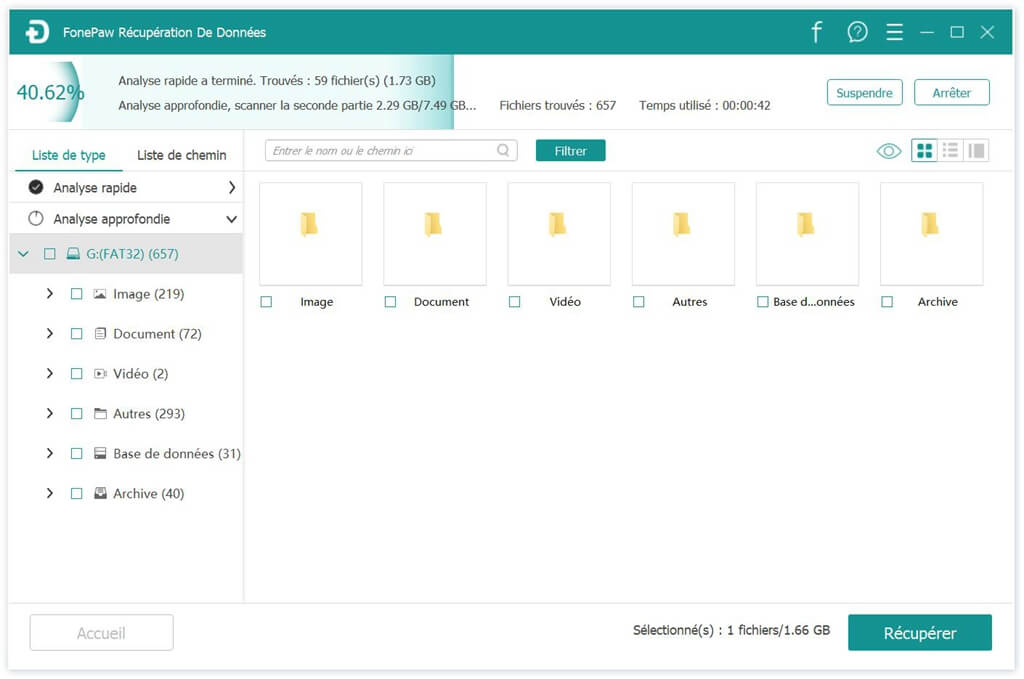 Le processus de scan rapide