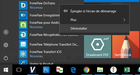 désinstaller FonePaw Récupération De Données