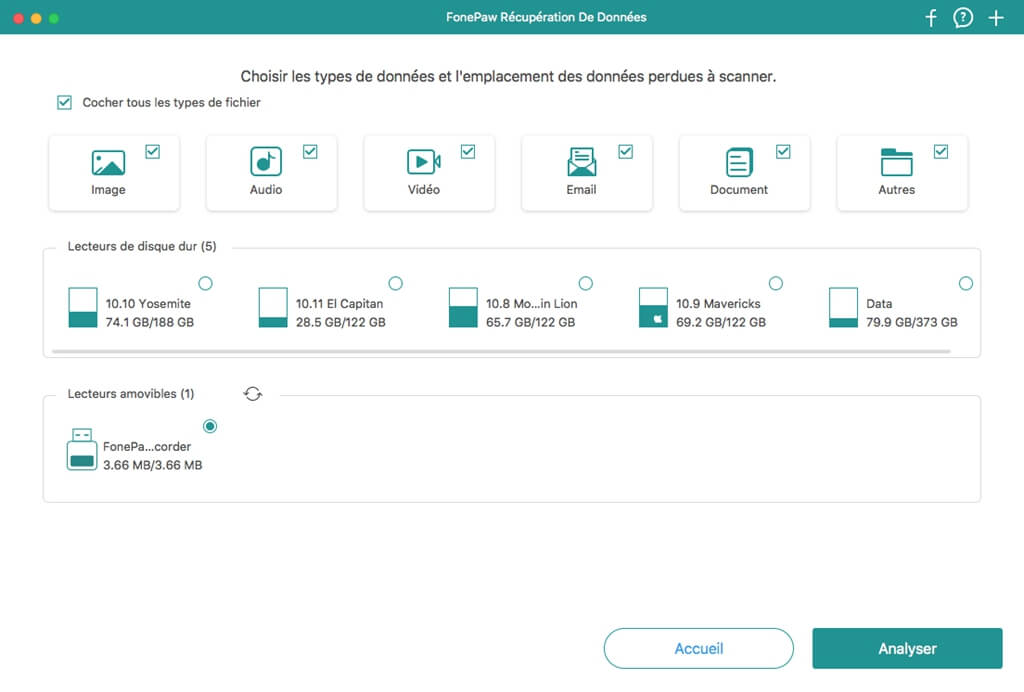 FonePaw Récupération De Données