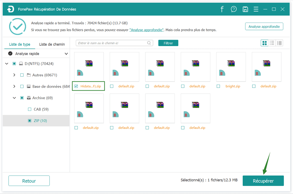 FonePaw Récupération De Données  - récupérer des fichiers supprimés sur Windows