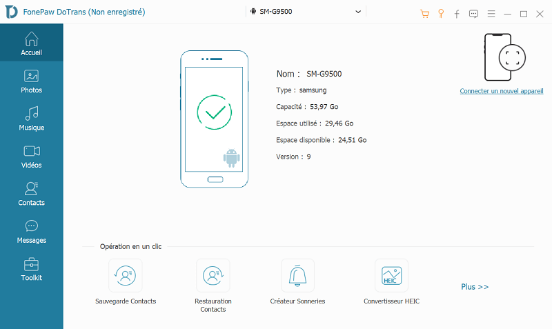 Dotrans- exporter contacts samsung