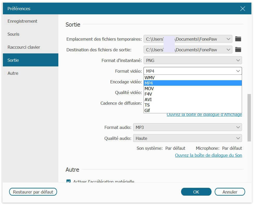 enregistrement de réunion WebEx en MP4