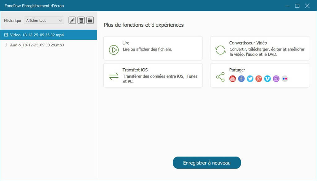 partager un enregistrement de réunion WebEx